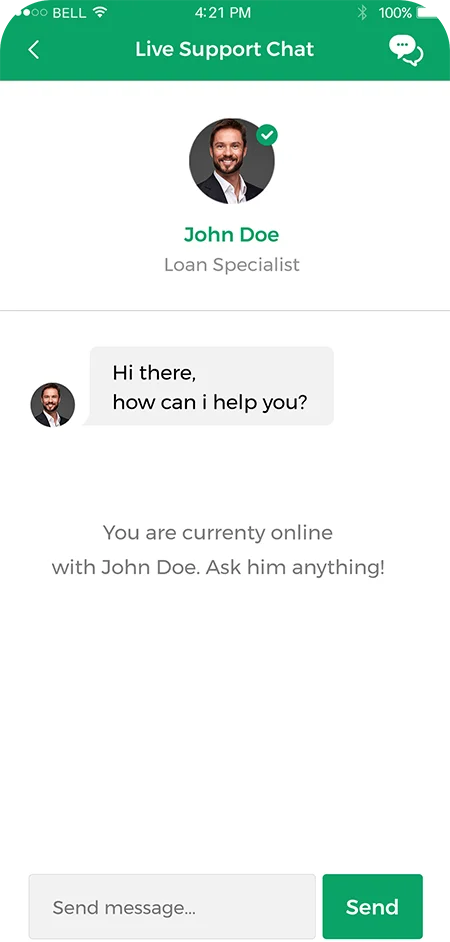 MoneyApp screen 4