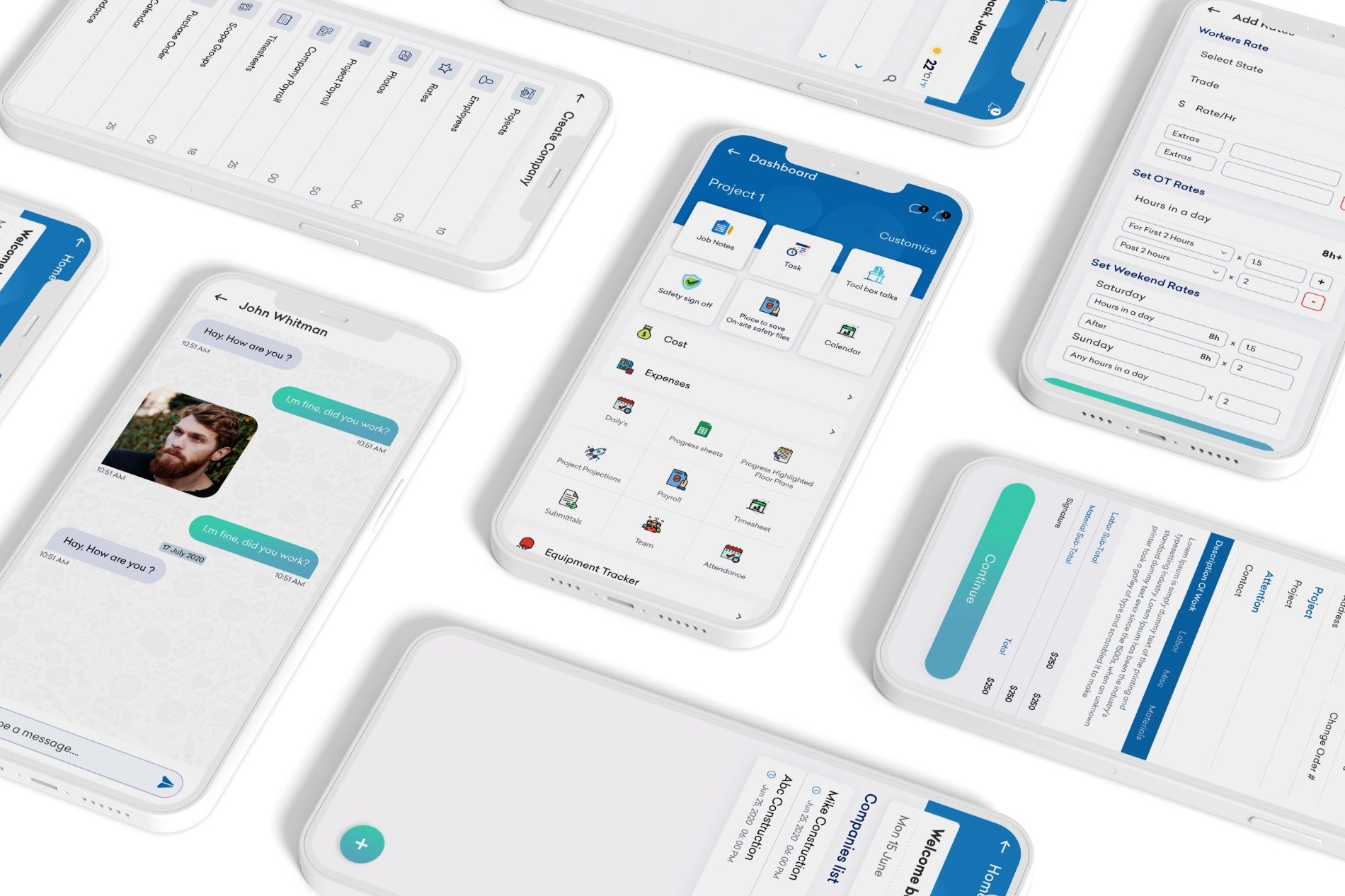 PlanTech app mockup